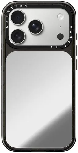 Vista 26 de CASETiFY Funda de espejo para iPhone Air [Reflejante/Compatible con Magsafe / Protección contra caídas de 4.9 pies de grado militar 1X] - Negro
