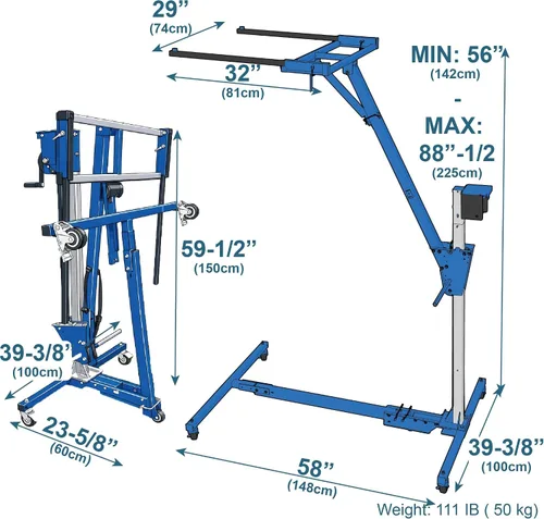 Vista 5 de EZLIFT - Elevador para Ford Bronco de 2 puertas, sistema de extracción para una sola persona, quita el techo duro en minutos, diseño patentado seguro
