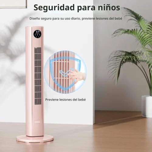Vista 6 de Antarctic Star Ventilador de Torre Portátil Ventiladores de Piso Oscilante 85° Ventilador Silencioso de Enfriamiento Temporizador 12H Control Remoto