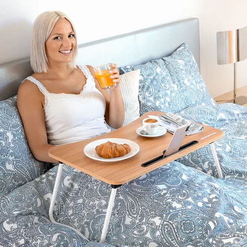 Vista 2 de Mesa Plegable Auxiliar Multiuso Muvisk InnovaGoods