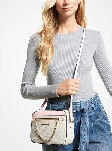 Vista 4 de Michael Kors Jet Set - Bolso bandolera grande de cuero