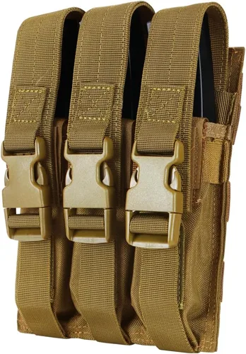 Vista 2 de Triple MP5 MAG Pouch Marrón Coyote