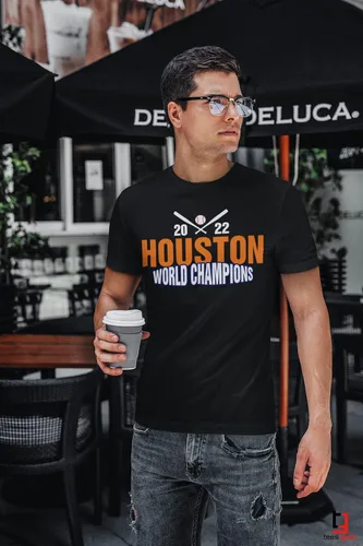 Vista 4 de Houston World Champions 2022 Championship - Camiseta para hombres y mujeres para adultos