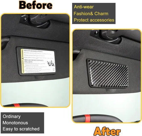 Vista 2 de Kit de decoración de panel de espejo cosmético de coche de fibra de carbono real suave 3D compatible con Corvette C8 Stingray Z06 Z51 2020 2021 2022