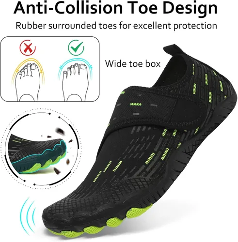 Vista 3 de Zapatos de agua para hombre y mujer, secado rápido, para natación, playa, piscina, calcetines de yoga para senderismo, caminar, buceo, surf