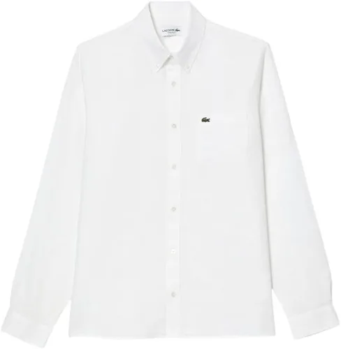 Vista 5 de Lacoste Camisa casual de lino de ajuste regular para hombre