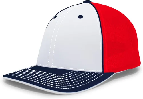 Vista 47 de Pacific Headwear Gorra unisex Pacific Headwear Trucker Flexfit® para adultos Grafito/Negro/Negro