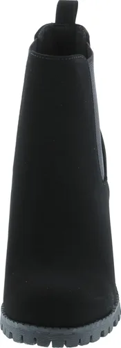 Vista 8 de Soda Glove - Botines con suela con ranuras, elástico lateral y tacón grueso