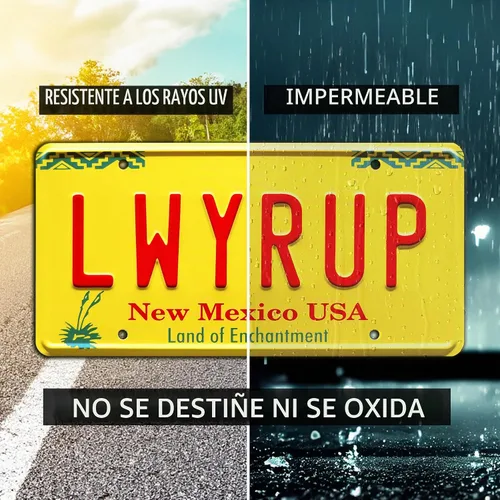 Vista 4 de Celebrity Machines Breaking Bad LWYRUP Placa de matrícula personalizada, aluminio estampado, etiqueta decorativa de metal, resistente a