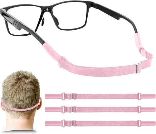 Vista 12 de Enenfly Adjustable Glasses Straps - 3 Pack No Tail Eyewear Retainer for Men, Women, Kids – Fits Eyeglasses & Sunglasses