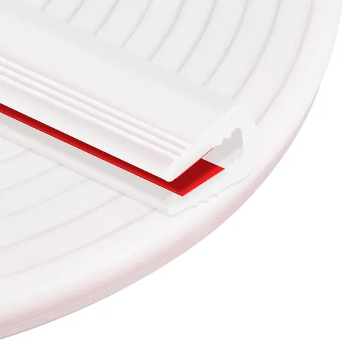 Vista 18 de ToLanbbt Moldura de Borde de Goma Canal en U – Protector de Borde de Chapa Metálica Autoadhesivo de 1/4", Tira de Sellado EPDM para Puertas