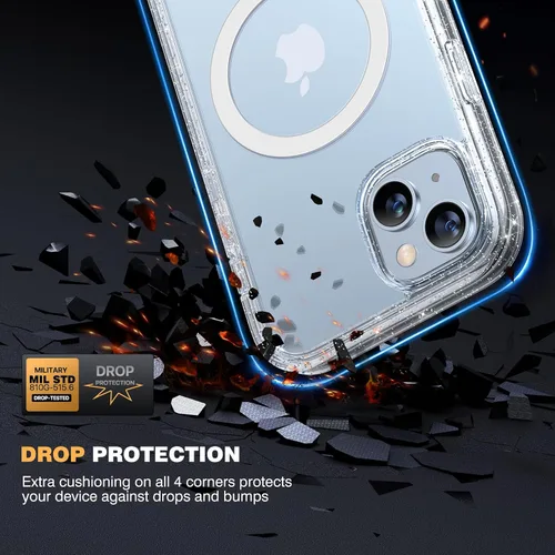 Vista 1004 de DIACLARA - Funda transparente compatible con iPhone XR 6.1 pulgadas 2018