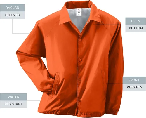 Vista 13 de Augusta Sportswear Chaqueta de entrenador de nailon para hombre/forrada