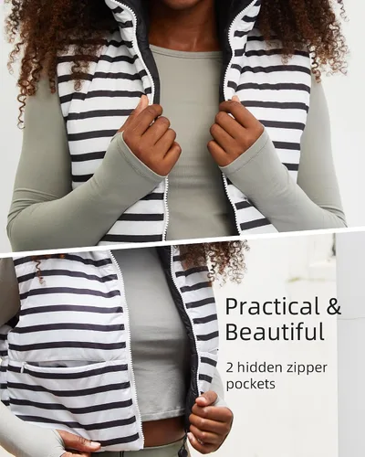 Vista 31 de Xeoxarel Chaleco acolchado corto con bolsillos para mujer (XS-XXL)
