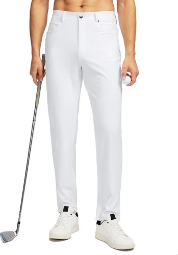 Vista 19 de G Gradual - Pantalones de golf elásticos para hombre con 6 bolsillos, ajustados, pantalones de vestir para hombre, para viajes, casuales, de trabajo