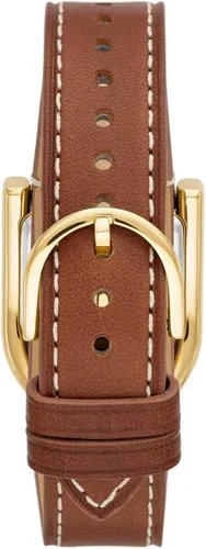 Vista 3 de Fossil Harwell - Reloj de tres manos de acero inoxidable y cuero ecológico para mujer