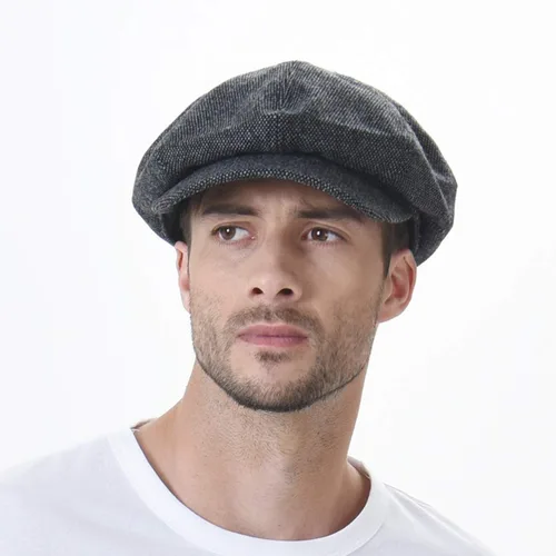 Vista 2 de WITHMOONS Newsboy Sombrero Lana Fieltro Simple Ivy Cap SL3525
