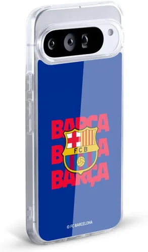 Vista 2 de Head Case Designs Officially Licensed FC Barcelona Barca Crest Graphics Gel Case [Military Grade Protection] Compatible with Google Pixel 8 and