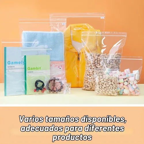 Vista 6 de Bolsas pequeñas de plástico transparente con cierre de 4 x 6 Bolsas de plástico transparente con cierre para fotos, joyas, panadería, golosinas