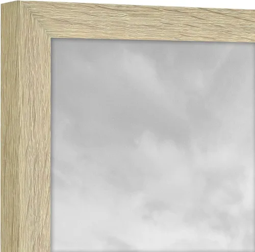 Vista 3 de MCS Gallery Essential - Juego de portarretratos de 8 x 8 pulgadas, de veta de madera natural, cuadrados para colgar en la pared, para fotos e