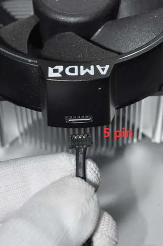 Vista 5 de TT Racing para cable AM4 RGB para Wraith Spire RGB LED Socket AM4 4-Pin conector CPU Cooler Fan (longitud del cable: 19.7 in)