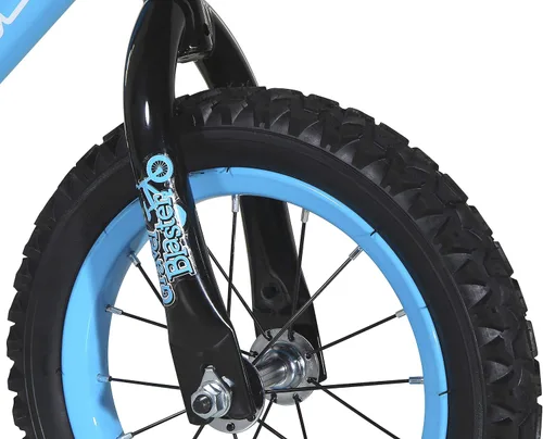 Vista 2 de Dynacraft Magna Kids Bike - Ruedas de 12 pulgadas con ruedas de entrenamiento en rojo, azul y verde para niños de 2 años en adelante