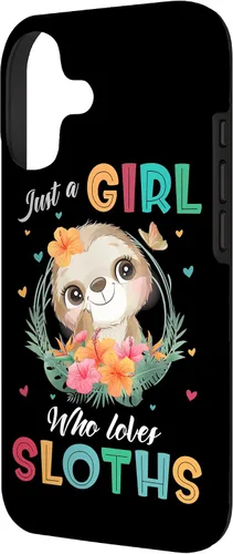 Vista 2 de Just a Girl Who Loves Sloths Case for iPhone 17