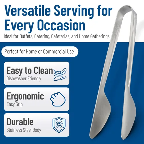 Vista 3 de Carlisle FoodService Products 607680 Pinza para pastelería de acero inoxidable, 8