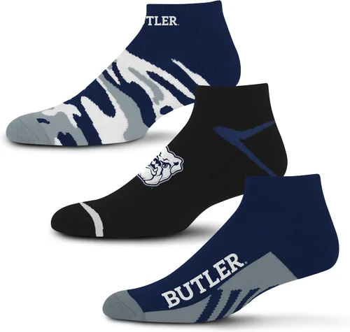 Vista 35 de For Bare Feet Paquete de 3 calcetines tobilleros unisex para adultos de la NCAA Camo Boom