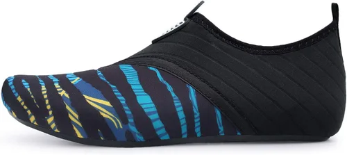 Vista 2 de QACOHU Zapatos de agua para hombre y mujer, zapatos de agua de secado rápido para buceo, surf, natación, playa, yoga