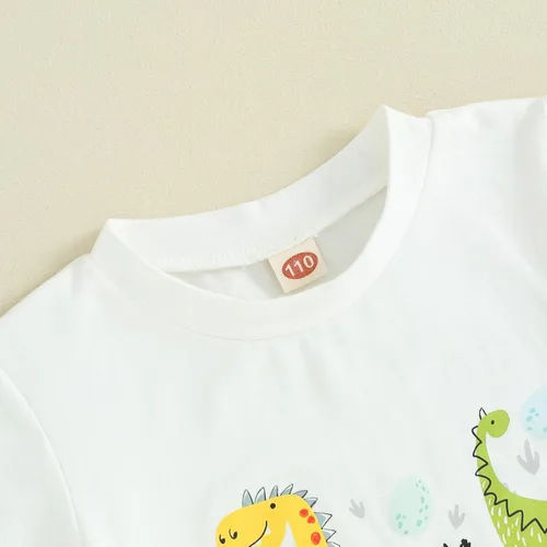Vista 4 de Traje de cumpleaños para bebé niño de 1 a 5 años, conjunto de camisa y pantalón deportivo, conjunto de 1, 2, 3, 4, 5 años