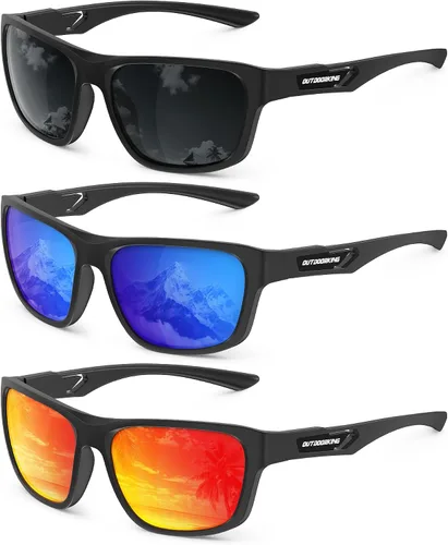 Vista 18 de KALIYADI Gafas de sol polarizadas para hombre y mujer: gafas de sol con UV400 para conducir, correr, ciclismo
