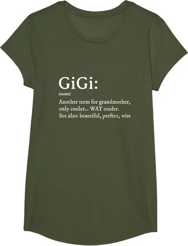 Vista 85 de Gigi Definition - Camiseta de regalo para abuela, cumpleaños y abuela, Negro