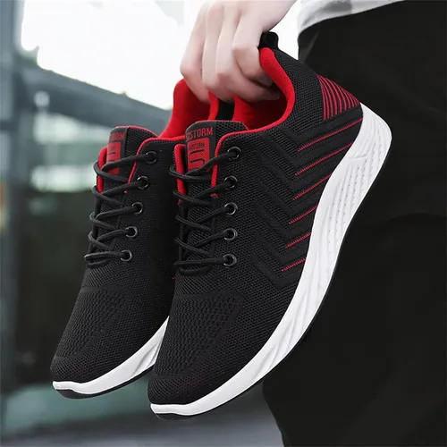 Vista 9 de Zapatos Tenis para hombre Baratos de moda de verano y para hombre, zapatillas de correr sin cordones para hombre