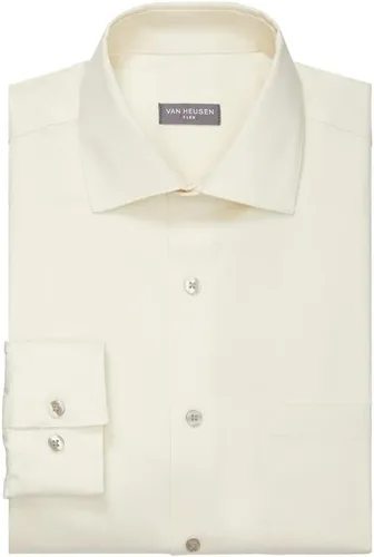 Vista 3 de Van Heusen Camisa de vestir para hombre, ajuste regular, sin arrugas, cuello flexible, elástica, sólida, Sólido