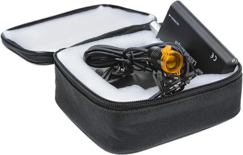 Vista 9 de 3W portátil negro dental LED faro, luz principal, faro con filtro para lupa binocular médica quirúrgica dental
