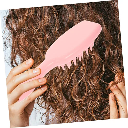 Vista 8 de Mikinona Cepillo de champú de mango largo, depurador de cuero cabelludo para cabello largo, masajeador de cabello, peine para caspa