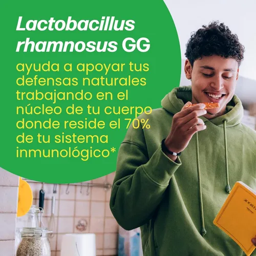 Vista 7 de Culturelle Cápsulas probióticas diarias para hombres y mujeres, cepa probiótica más estudiada clínicamente, salud digestiva e intestinal, apoya