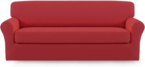 Vista 39 de Easy-Going - Funda elástica de microfibra de 2 piezas para sofá, funda suave de elastano, lavable, parte inferior elástica, protector para muebles