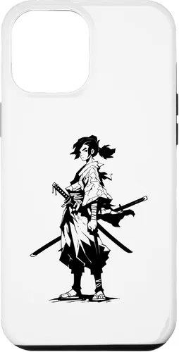 Vista 6 de Funda gráfica japonesa para iPhone 14 Kawaii Manga Samurai Anime Ninja