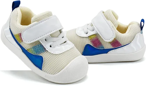 Vista 3 de Zapatos para bebé niño y niña, zapatillas antideslizantes para bebés, transpirables, ligeros, primeros zapatos para caminar de niños pequeños, 6 12