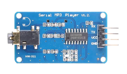 Vista 4 de Módulo reproductor de MP3 para Arduino, ESP32, ESP8266, Raspberry Pi, 2 piezas