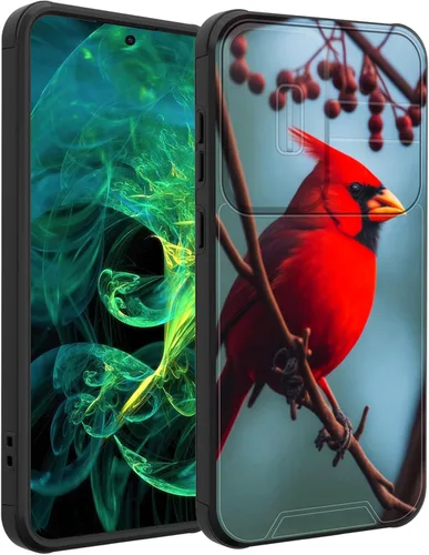 Vista 110 de Funda para Galaxy A16 5G con cubierta para cámara deslizante, resistente de doble capa, híbrida, a prueba de golpes, funda protectora resistente