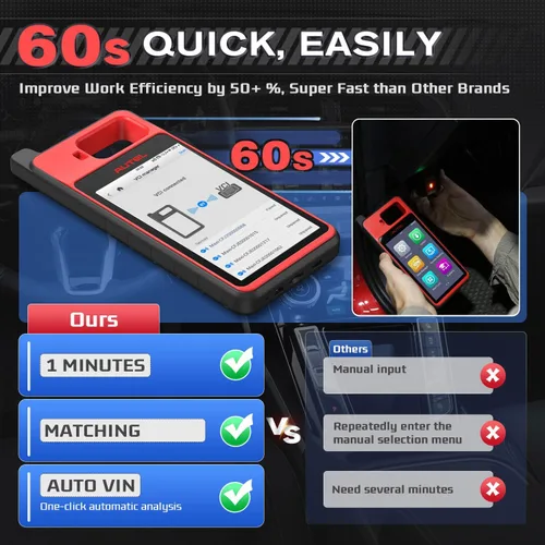 Vista 12 de Autel MaxiIM KM100 (X), 2026 OBD2 Scanner with Lifetime Free Updates