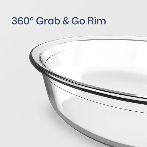 Vista 6 de Tupperware Voila Vidrio XL Rectangular para Almacenamiento de Alimentos – Cazuela Hermética, 3.2 qt / 3 L