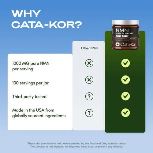 Vista 12 de Cata-Kor NMN Supplement Powder 1000 mg - Pure NMN Powder 100 Servings 105g