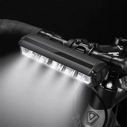 Vista 11 de Luces de bicicleta, 17 LED de 4800 lúmenes, luz de bicicleta con 4 modos, 10000 mAh USB recargable luz de bicicleta para bicicleta con pantalla