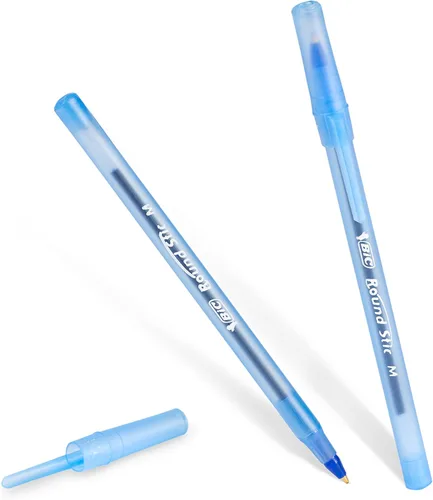 Vista 73 de BIC Bolígrafos redondos Stic, color azul, punta media, paquete de 10