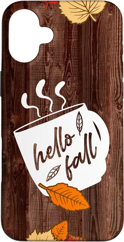 Vista 23 de Hello Fall Mug Maple Leaves Autumn Season Thanksgiving Gift Case for iPhone 17