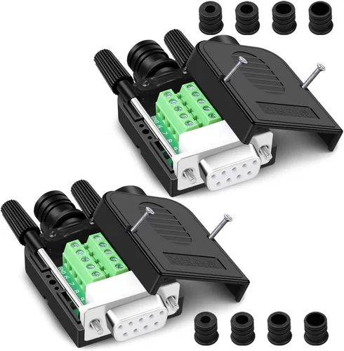 Vista 19 de 10PCS DB9 Solderless Serial a 9pin macho hembra conector de ruptura
